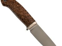 Нож Кроха, сталь M398, рукоять карельская береза