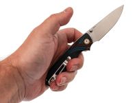 Cкладной нож SRM Dome 106M-GK, сталь 14C28N, рукоять G10+Gmascus синий