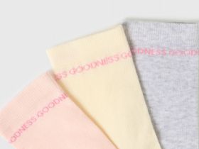 Высокие носки для девочек, 3 пары, Мультицвет