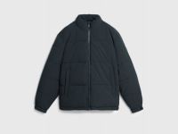 Утеплённая куртка с воротником-стойкой, Черный