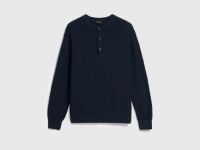 Джемпер из текстурной пряжи, Синий