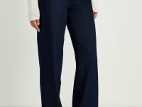 Утепленные джинсы wide leg fit женские