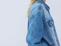 Джинсовая куртка-рубашка оверсайз, Синий