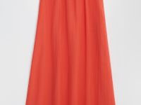 Платье макси с коротким рукавом