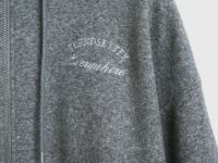 Толстовка на молнии со стопперами, Серый