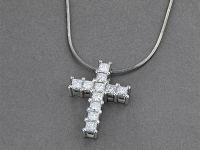 Подвеска из белого золота с бриллиантами э4701пд06174800