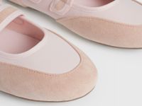 Балетки из искусственной замши для девочек, Розовый