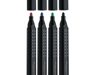 Маркер перманентный Faber-Castell "GRIP 1504" с круглым наконечником, красный