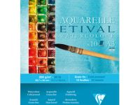 Блокнот для акварели, склейка Clairefontaine "Etival" 21х29,7 см 10 л 200 г холодного прессования