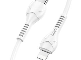 Кабель Hoco X84 PD20W Solid cable (Type-C) на (Lighting) 100 см 2.4A  силикон (белый)