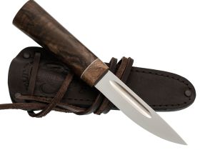 Нож Северный шейный, сталь Х12МФ, рукоять корень кавказского ореха
