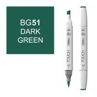 Маркер спиртовой BRUSH Touch Twin цв. BG51 темный зеленый