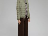 Стеганый пуховик с натуральным пухом