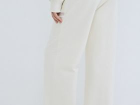 Базовые широкие брюки, Бежевый