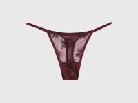 Трусы-стринги из кружевной сетки, Фиолетовый