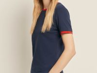 Футболка slim fit из хлопкового джерси