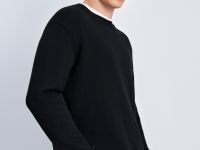 Джемпер прямого силуэта с округлой горловиной