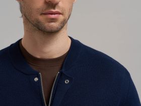 Кардиган из хлопка на молнии