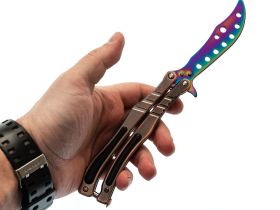 Тренировочный нож бабочка (балисонг) CS GO Gradient