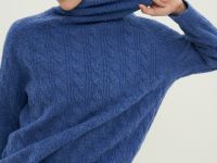 Свитер с косами с добавлением шерсти