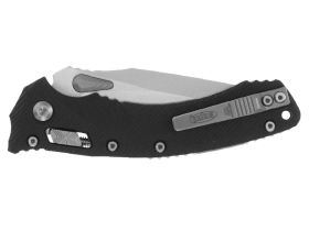 Складной нож Microtech Amphibian, сталь M390MK, рукоять G10, черный