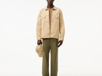 Мужская хлопковая футболка Lacoste с коротким рукавом