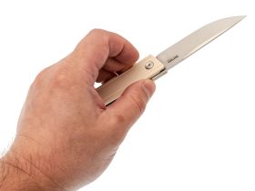 Складной нож SRM Gent 401LC-GT, сталь 10Cr15CoMov, рукоять Ivory G10