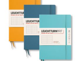 Записная книжка в точку Leuchtturm Rising Colours А5 251 стр., твердая обложка теплый желтый
