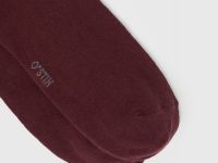 Высокие носки в рубчик, Красный