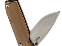 Складной нож SRM Terrier 258L-GW2, сталь 140Cr, рукоять песочный G10