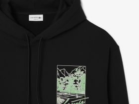 Мужской хлопковый свитшот Lacoste свободного кроя