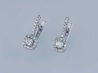 Серьги из белого золота э4712сг12220107