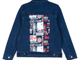 Куртка текстильная джинсовая для мальчиков