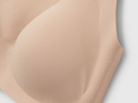 Бесшовный бюстгальтер с формованными чашками, Бежевый
