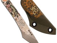 Нож N.C.Custom киридаши Змея сталь AUS-8