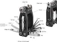 Компактный набор инструментов Topeak NINJA 16+ TT2577 (черный)