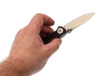 Складной нож Dr.Tech D3610MR, сталь 14C28N, рукоять микарта, Pattern Red