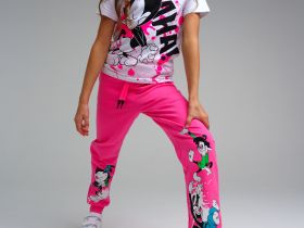 Брюки трикотажные для девочек