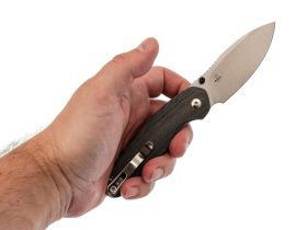 Складной нож Kizer Meteora, сталь Nitro-V, рукоять микарта, черный