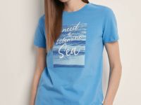 Футболка прямого кроя с принтом