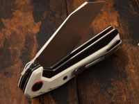 Складной нож CJRB Tigris, сталь AR-RPM9, White G10