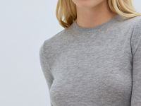 Вязаный джемпер с шерстью, Серый