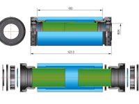 Каретка FSA MegaExo24 - Hollowtech II MTB 7100/100/Di2 gnn (черный / зеленый)
