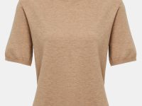 Джемпер с коротким рукавом и воротником-стойкой