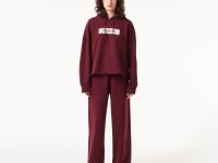 Женская хлопковая толстовка Lacoste с капюшоном