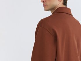 Куртка с воротником поло, Оранжевый