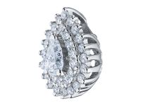 Классическая подвеска из белого золота с бриллиантами э4701пд05192100