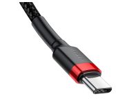 Кабель Baseus Cafule Type-C/Type-C 60W 200см (CATKLF-H91) (черный/красный)