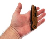 Складной нож Viking Nordway Ликург, сталь D2, рукоять G10, песочный