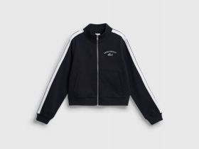 Толстовка на молнии для девочек, Черный